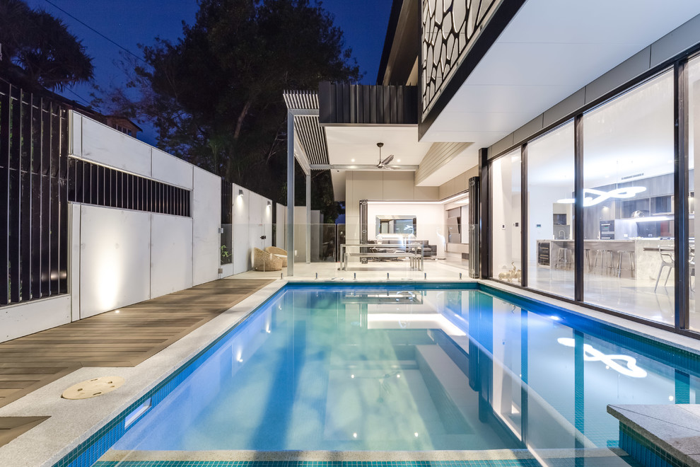 Modern Industrial Industrial Pool Brisbane by Synergy Building Design