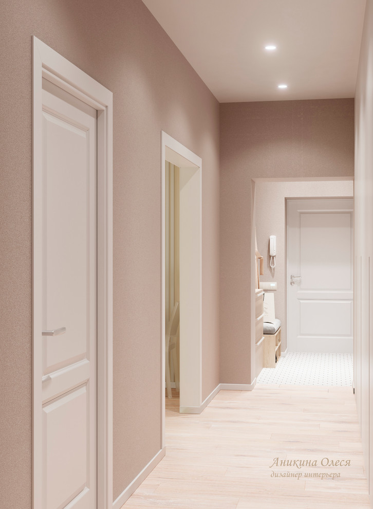 Светлый интерьер 3-к ул. М.Цветаевой, д. 11 Томск