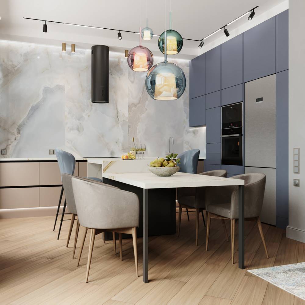 Кухня-гостиная в  ЖК "Filicity"