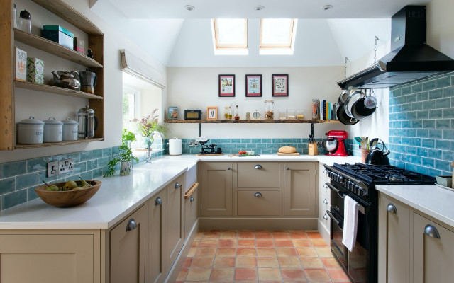 A Country Cottage Kitchen lantlig-koek
