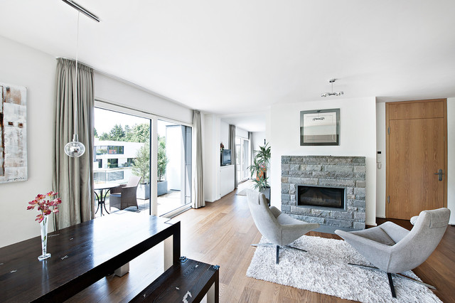 Penthouse contemporary-vardagsrum