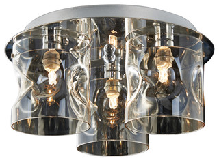 Venus 3-Bulb Flush Ceiling Light - Contemporary - Flush Ceiling Lights 