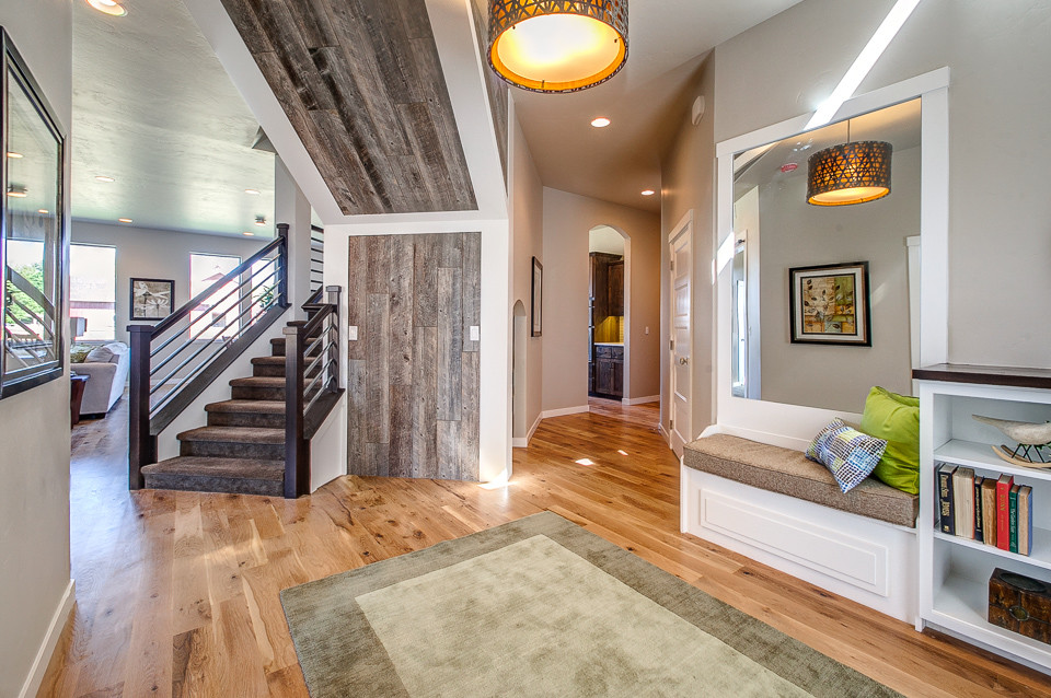 Mountain style entryway photo in Sacramento