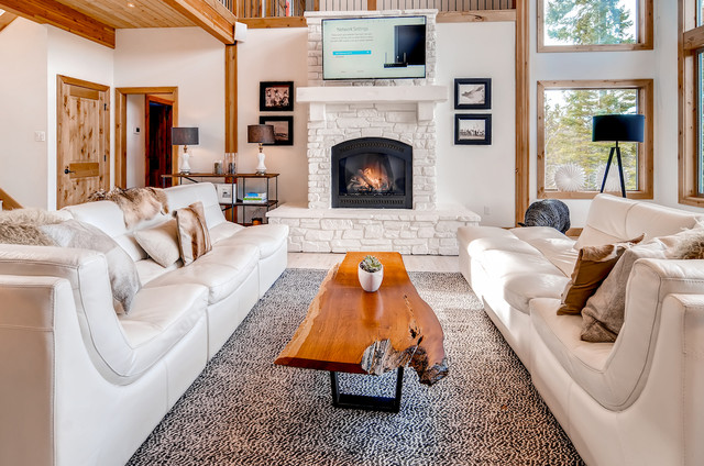 Modern Mountain transitional-living-room