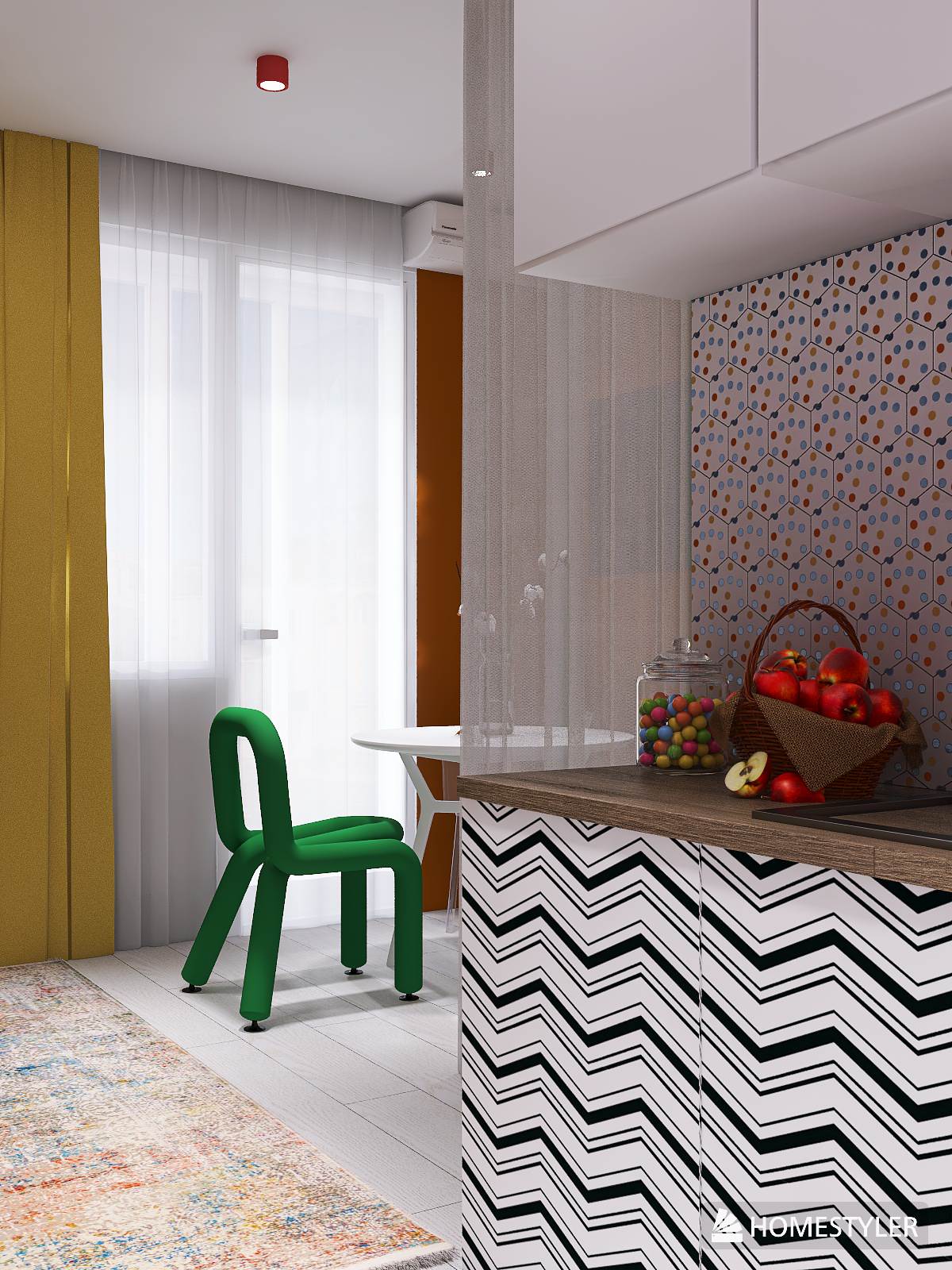 Г. АНАПА 20 КВ.М. РАДИКАЛЬНАЯ ЭКЛЕКТИКА ИЛИ ПОП АРТ