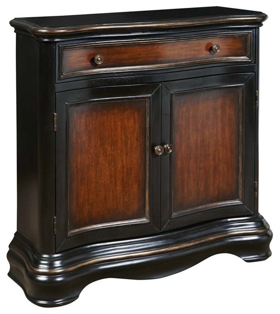 Accents Hall Chest, Brown Finish Traditional Accent Chests And