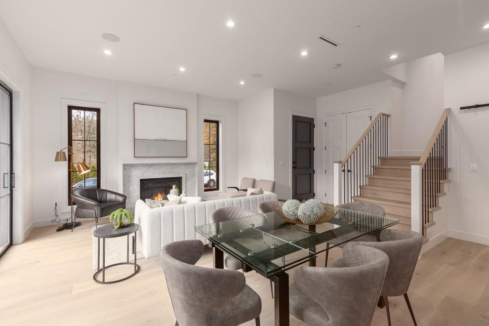 Inspiration for a transitional dining room remodel in Vancouver