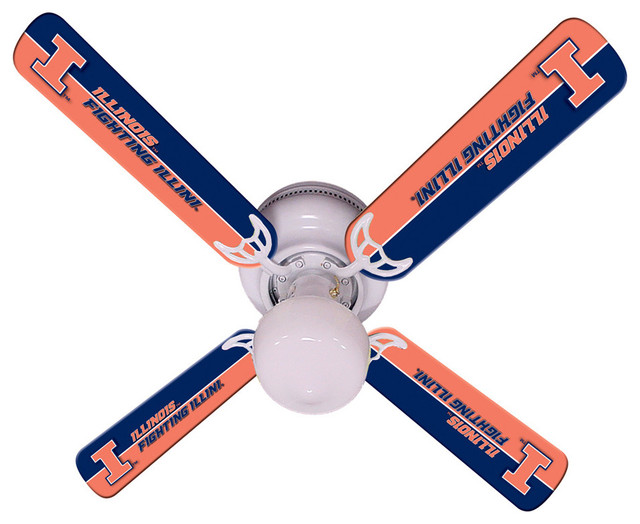 ... Illini 42" Ceiling Fan - Contemporary - Ceiling Fans - by Team Sports