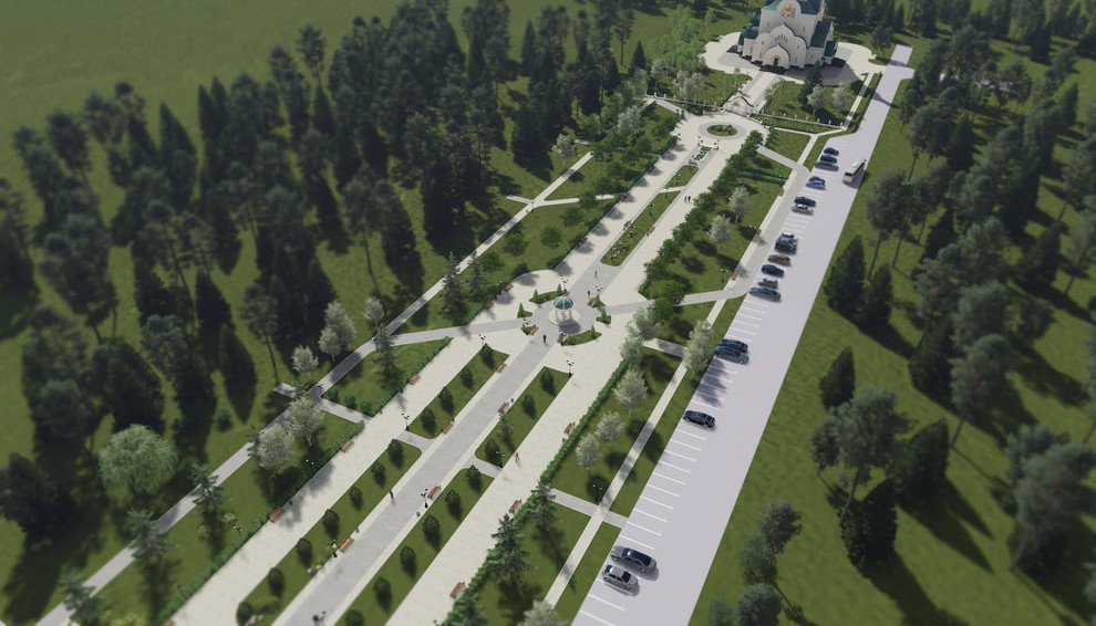 Проект городского сквера в г. Когалым, ХМАО