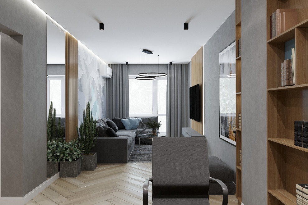 квартира минимализм 50м2