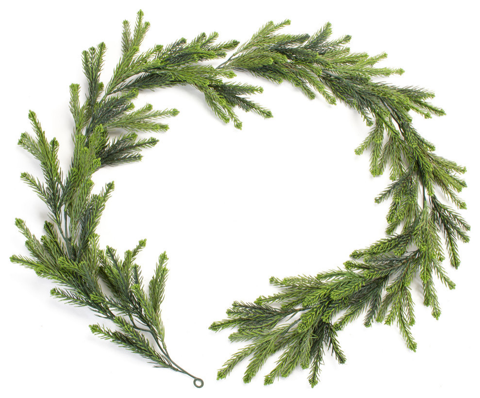 Pine Garland, 2Piece Set Traditional Wreaths And Garlands by