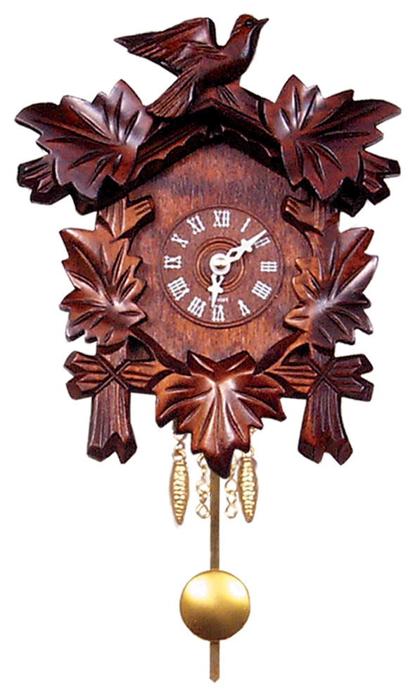 125-6QP - Engstler Battery-operated Clock - Mini Size - 5.5"H X 4"W X 2
