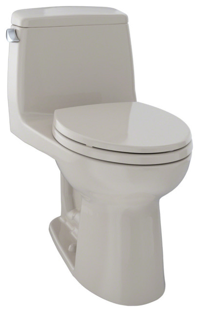 Toto Eco UltraMax 1-Piece Elongated 1.28 GPF ADA Compliant Toilet, Bone