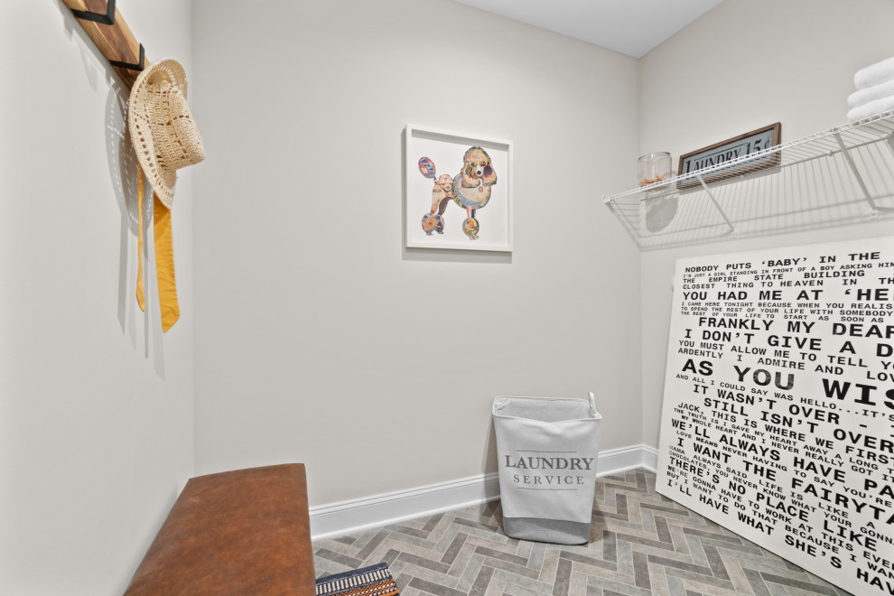 This is an example of a laundry room in Richmond.