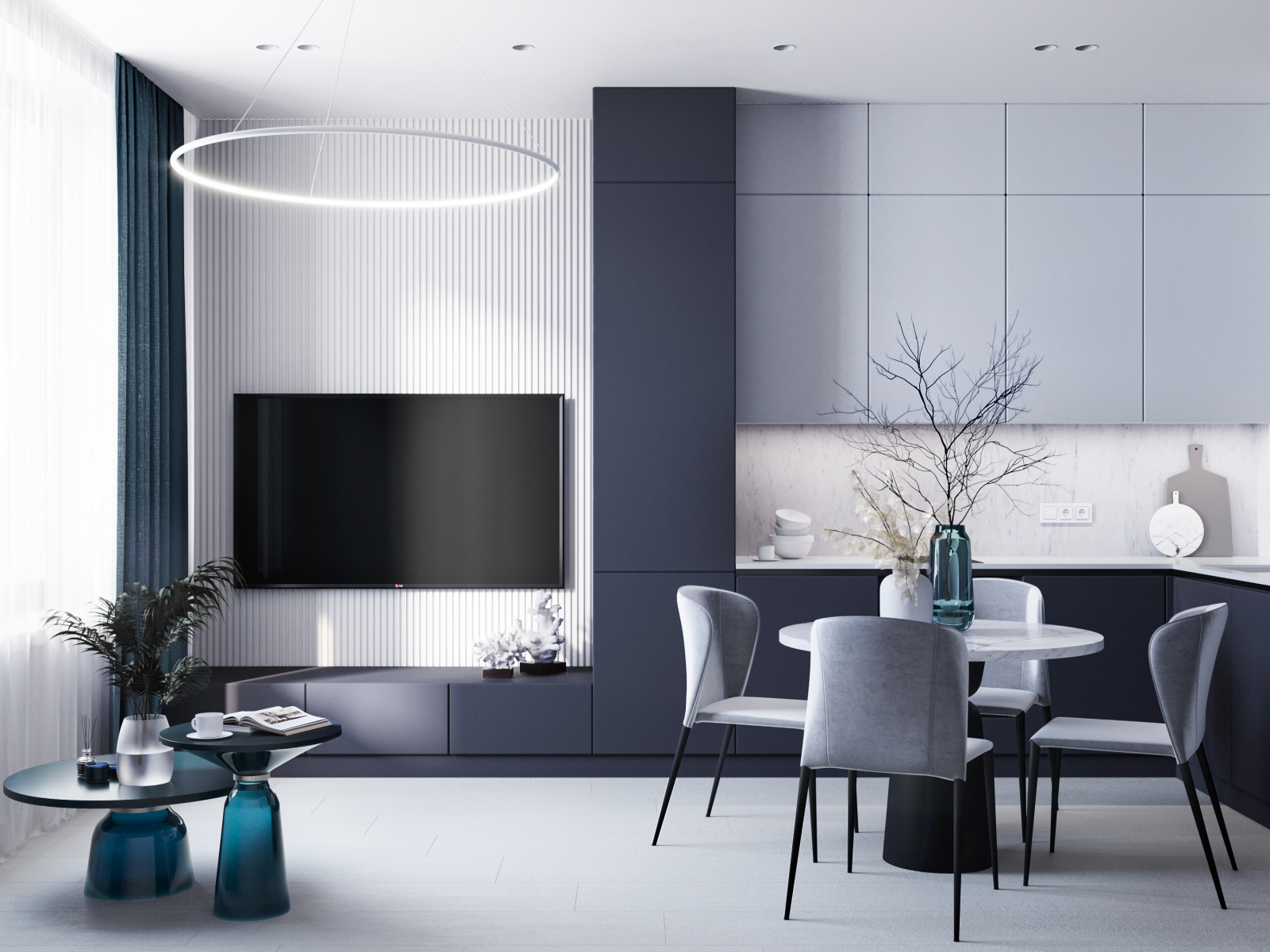 Интерьер квартиры в ЖК Романтика 66 м2