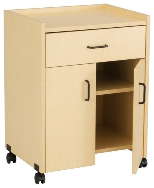 Safco Products Printer Stand With Drawer Kensington Maple Safco Products Printer Stand With Drawer Kensington Maple Contemporary Office Carts And Stands By Homesquare