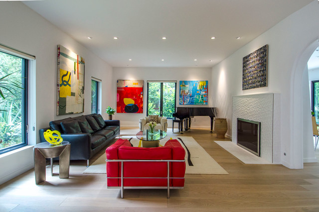 Midcentury modern living room contemporary-vardagsrum