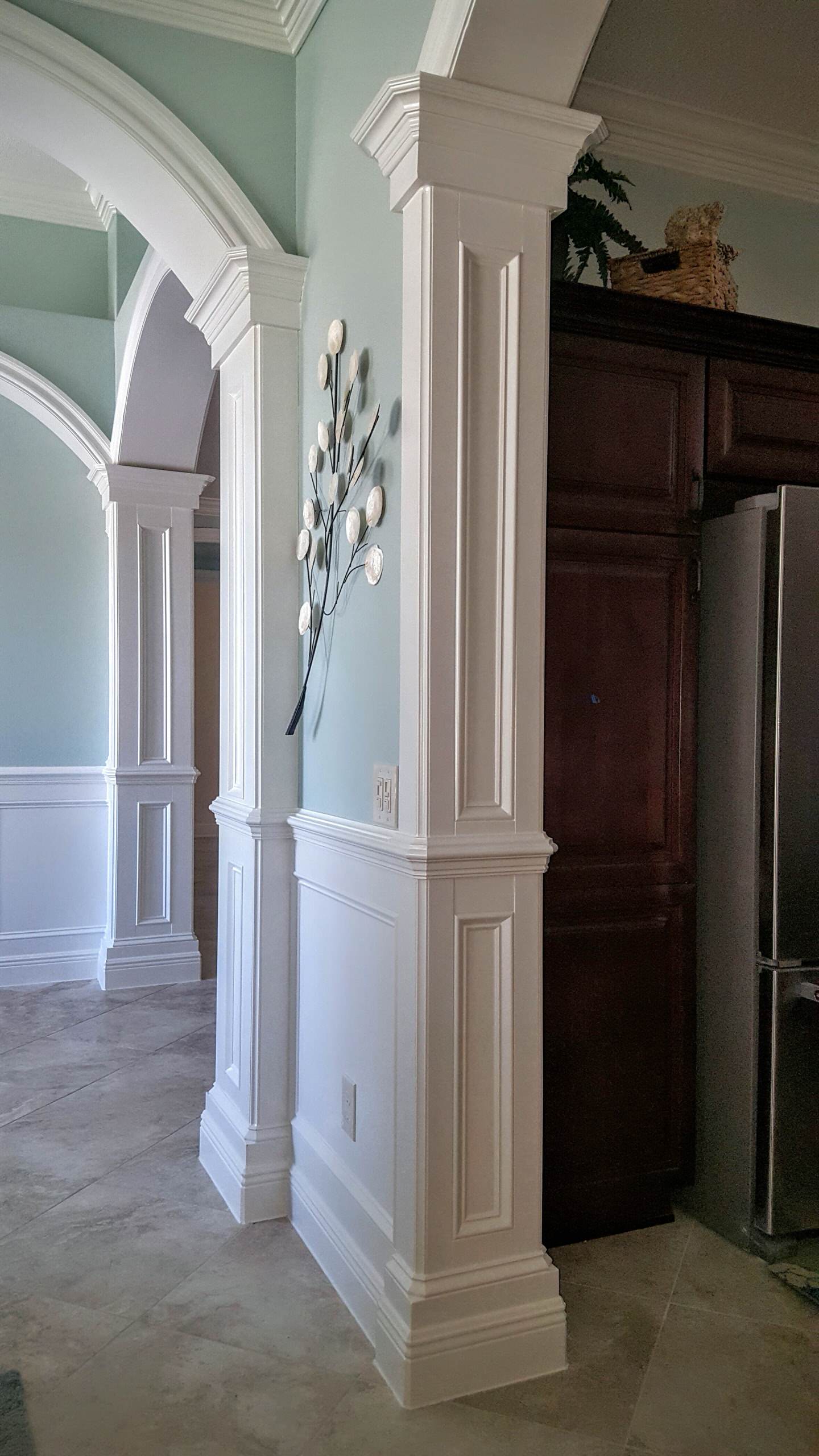 Custom Woodwoorking by JSR Trim Carpentry & Remodeling, Painted by Steve Kling