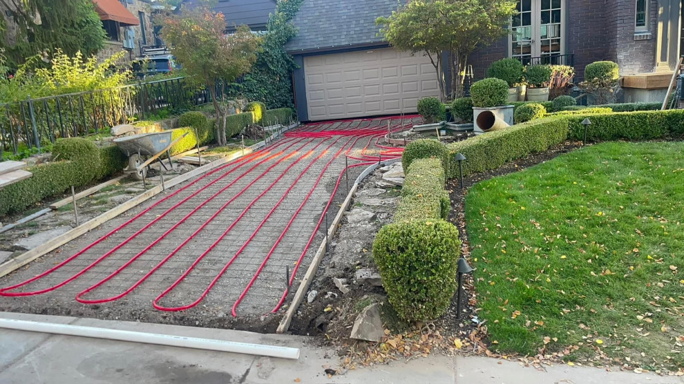 Heated custom concrete