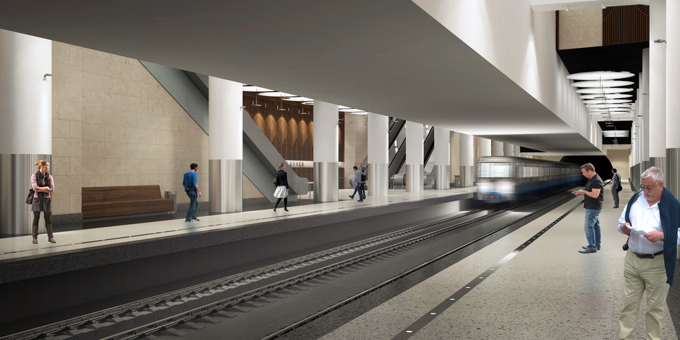 Competition project. Moscow metro station.