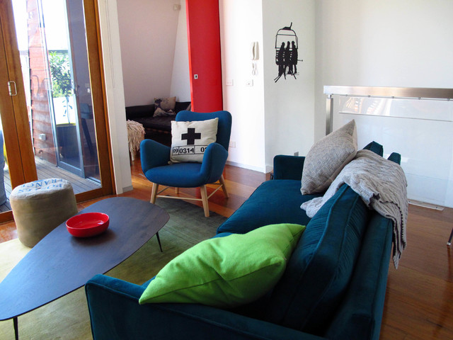 Richmond Residence contemporary-vardagsrum