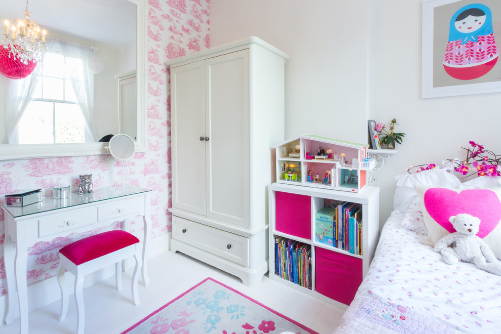 Shabby-chic style kids' bedroom in London.