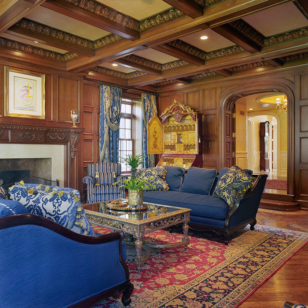 Traditional living room in Kansas City.