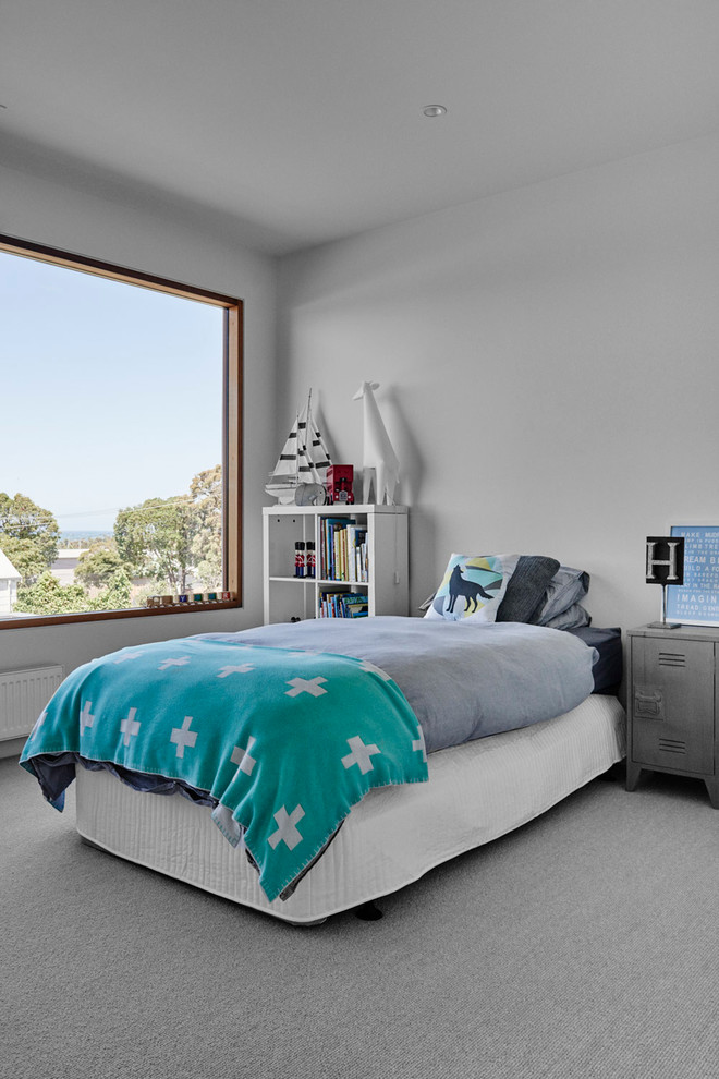 Inspiration for a contemporary bedroom in Geelong.