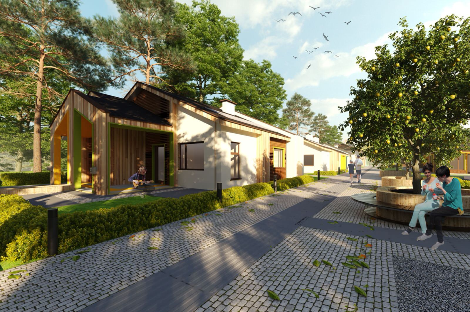 Визуализация квартала "Новые берега"