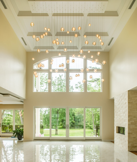 large chandelier foyer