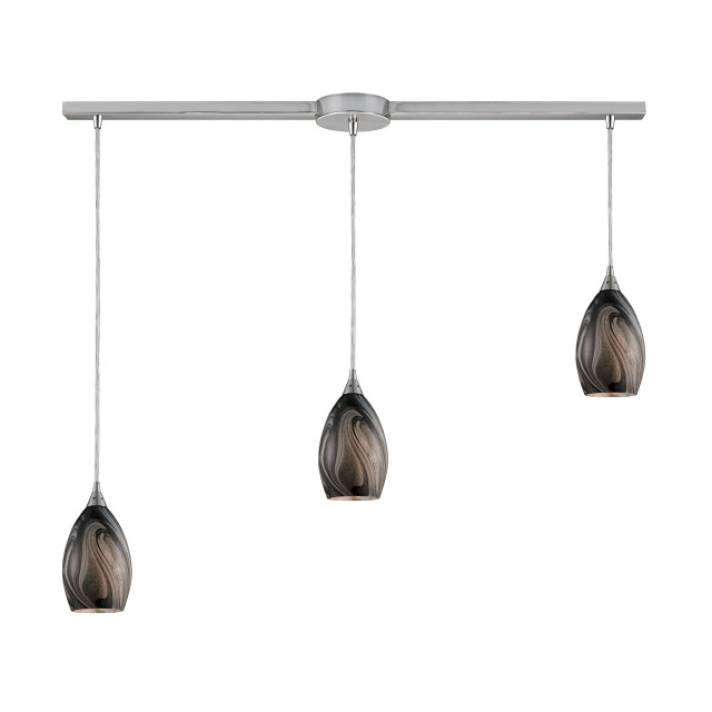 Formations 3Light Linear Pendant Fixture Contemporary Pendant