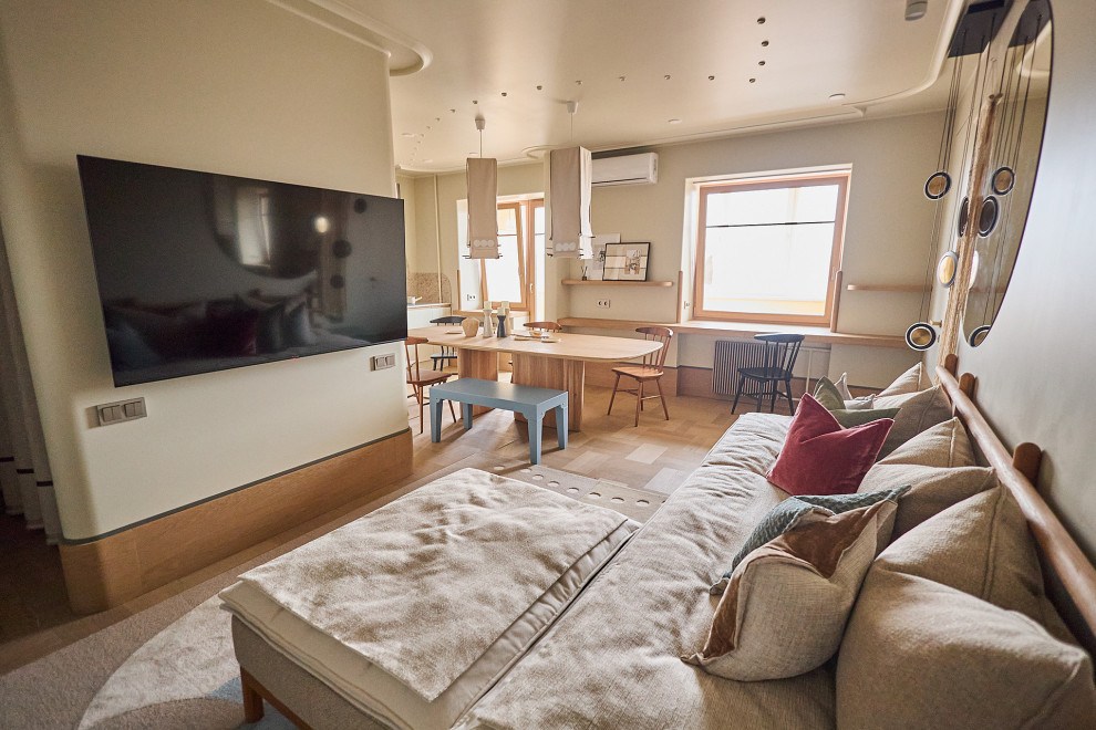 Кухня-столовая с завитком гюль