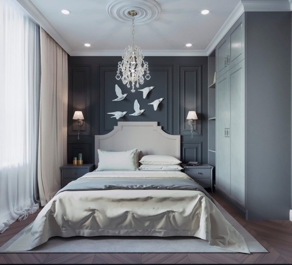 Дизайн проект 2х-комнатной квартиры в неоклассике