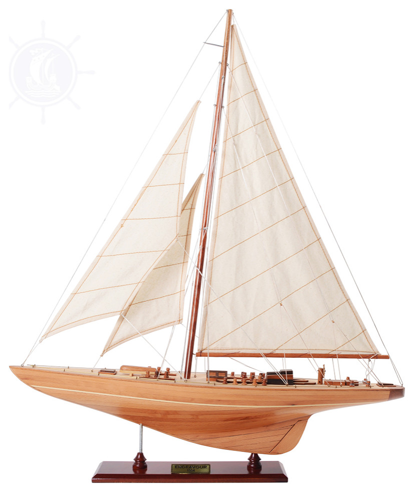 Endeavour Sm Wooden model sailing boat - Beach Style - Decorative ...