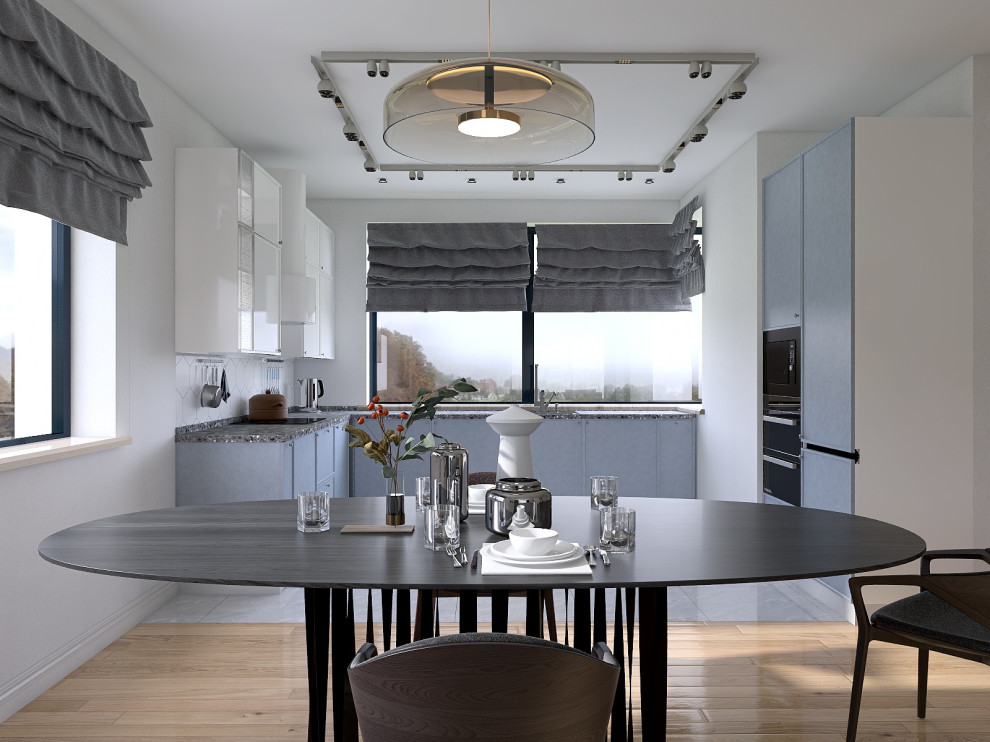 Кухня-гостиная в современном стиле