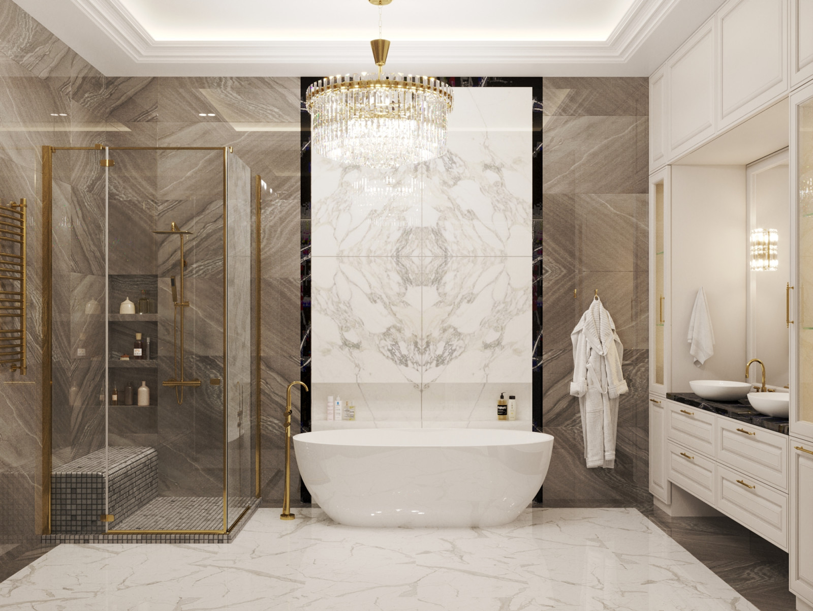 Ванная комната в классическом стиле