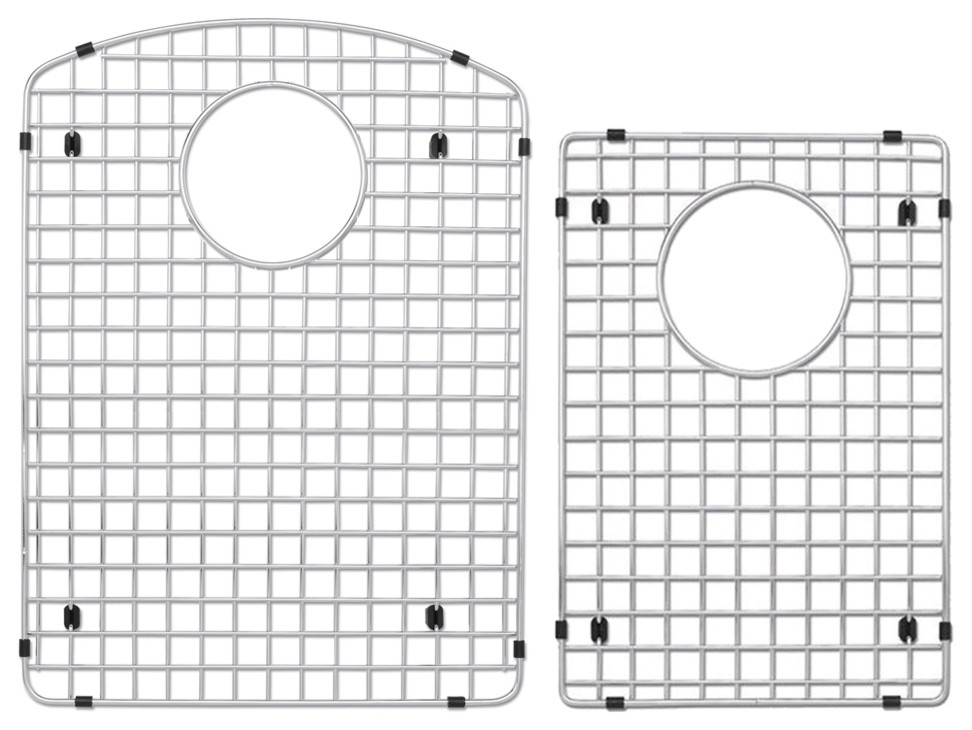 Transolid Stainless Steel Sink Grid Set, 17"x14"x2.5", 17"x14"x2.5