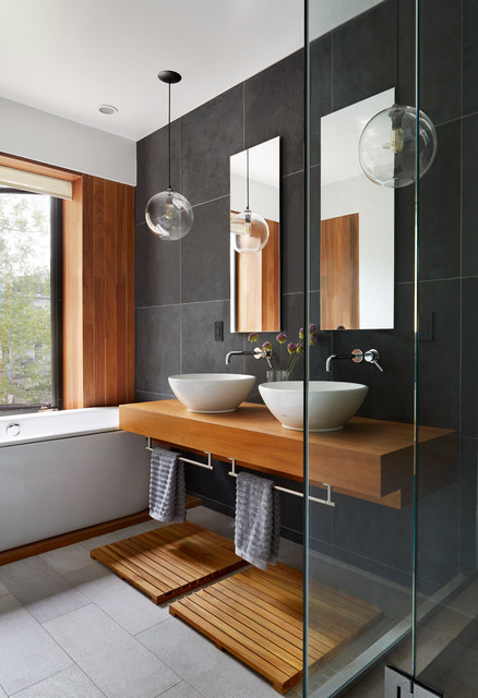 Prospect Heights Townhouse modern-badezimmer