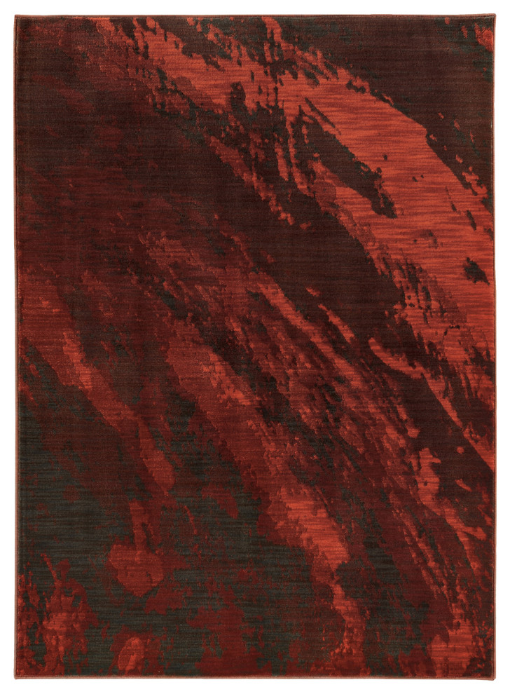 Oriental Weavers Sedona Collection Red/Grey Abstract Indoor Area Rug 1'10"X3'