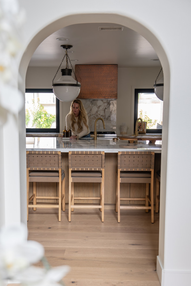 Inspiration for a transitional kitchen remodel in Orange County