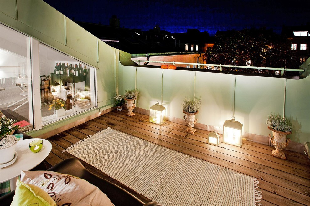 Modern balcony in Stockholm.