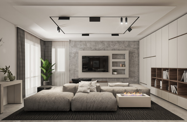 FEL apt | 100 MQ contemporary-living-room