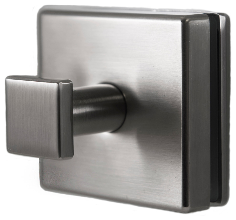 Primo Collection Glass Mounted Robe Hook Transitional Robe & Towel