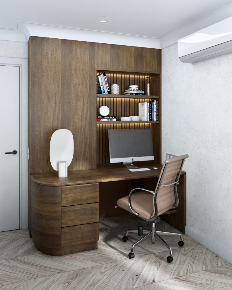 Спальня с кабинетом Интересная геометрия