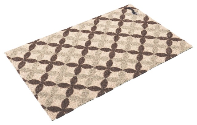 Troy Doormat, Beige and Brown