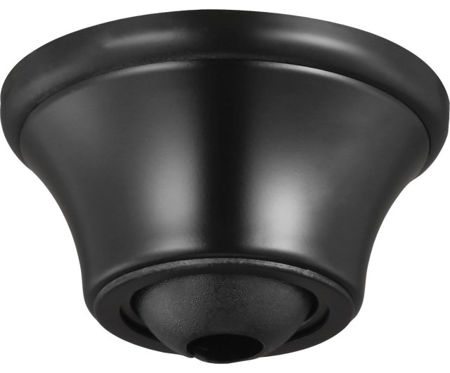 Matte Black Accessory Ceiling Fan Canopy Traditional Ceiling Fan Accessories by Progress