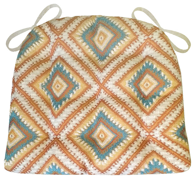 Southwest Dakota Dining Chair Pad Latex Foam Fill Southwestern Southwest Dakota Dining Chair Pad Latex Foam Fill Southwestern Seat Cushions By Barnett Home Decor