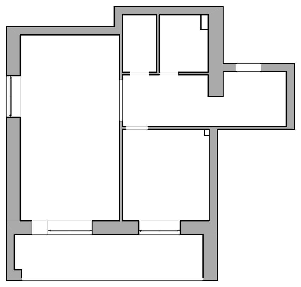 Существующий план стен
