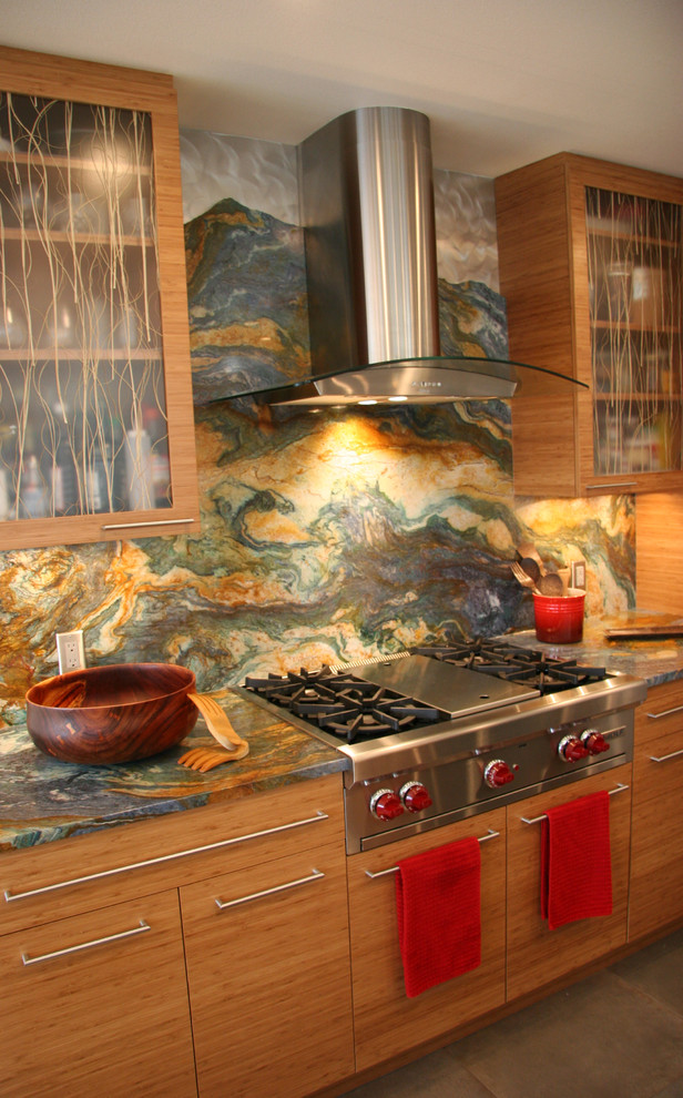 Inspiration for an asian kitchen in Other.