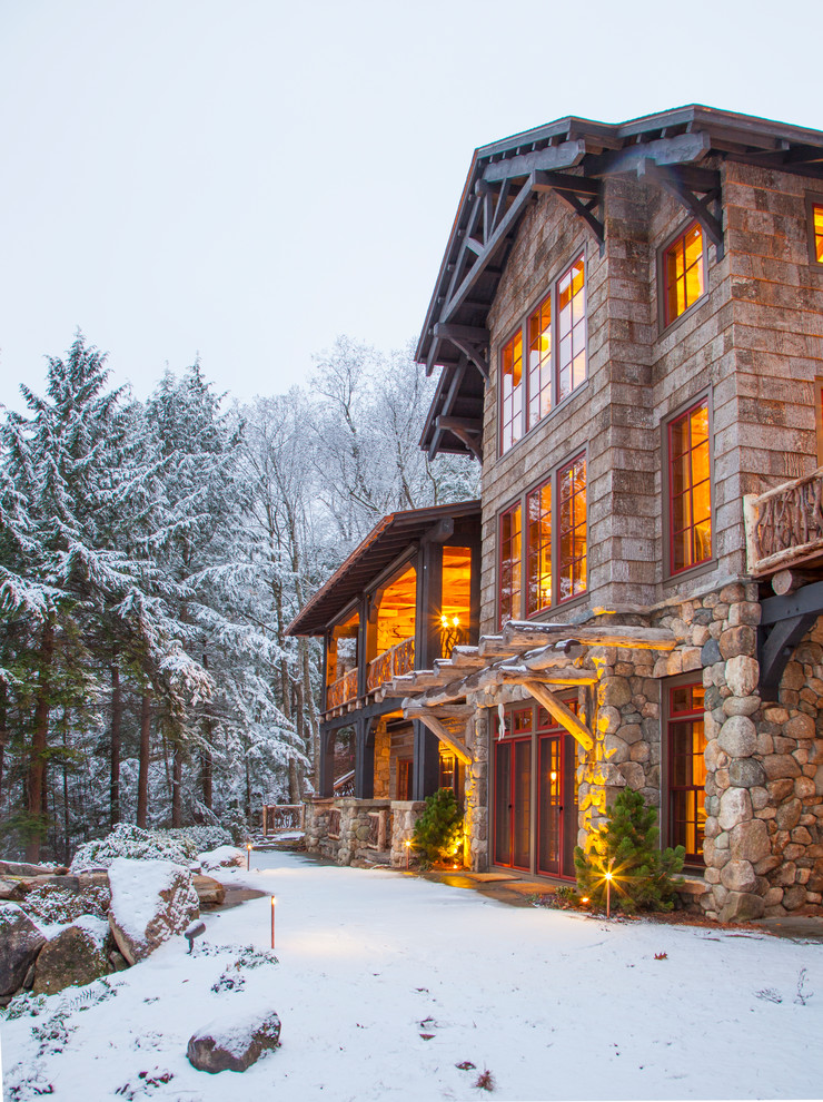 New Hampshire Snow and Lake Lodge - Rustic - Boston - by MossCreek | Houzz